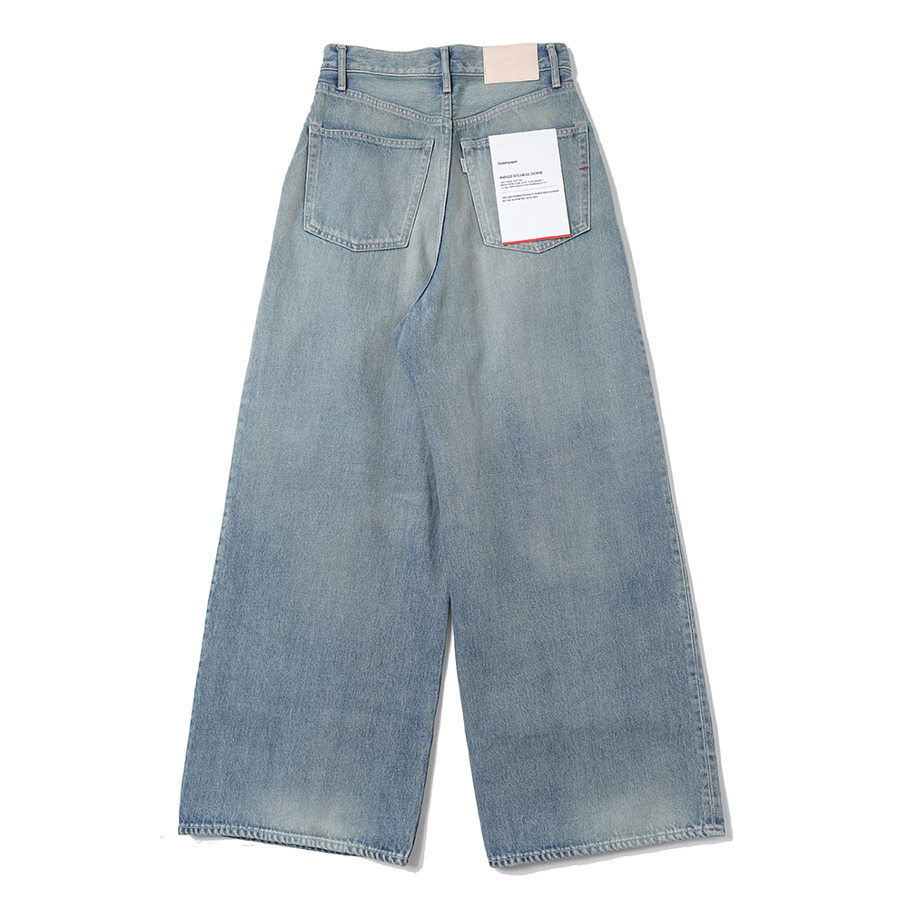 Selvage Denim Two Tuck Wide Pants(Lt.FADE) GL233-40189LB (GL233