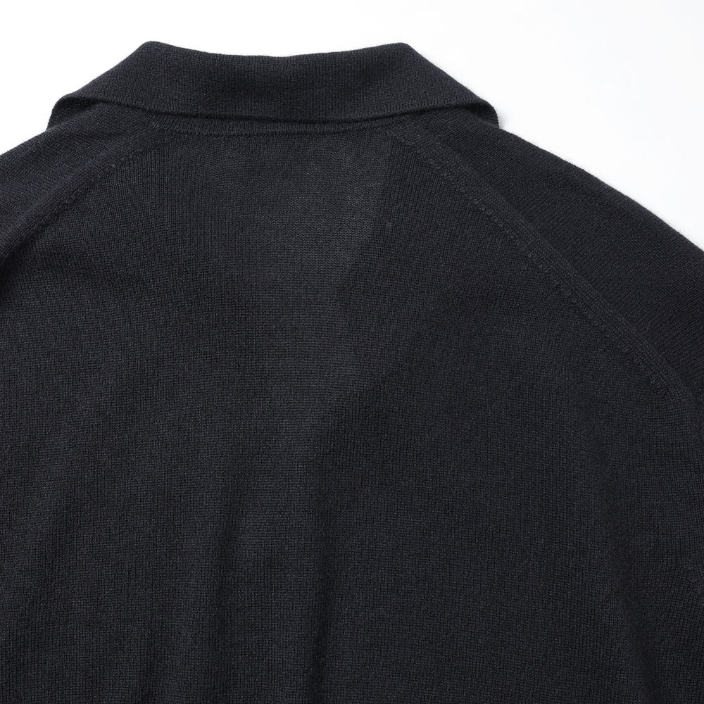 AURALEE) SUPER FINE CASHMERE SILK KNIT SKIPPER POLO 26SS