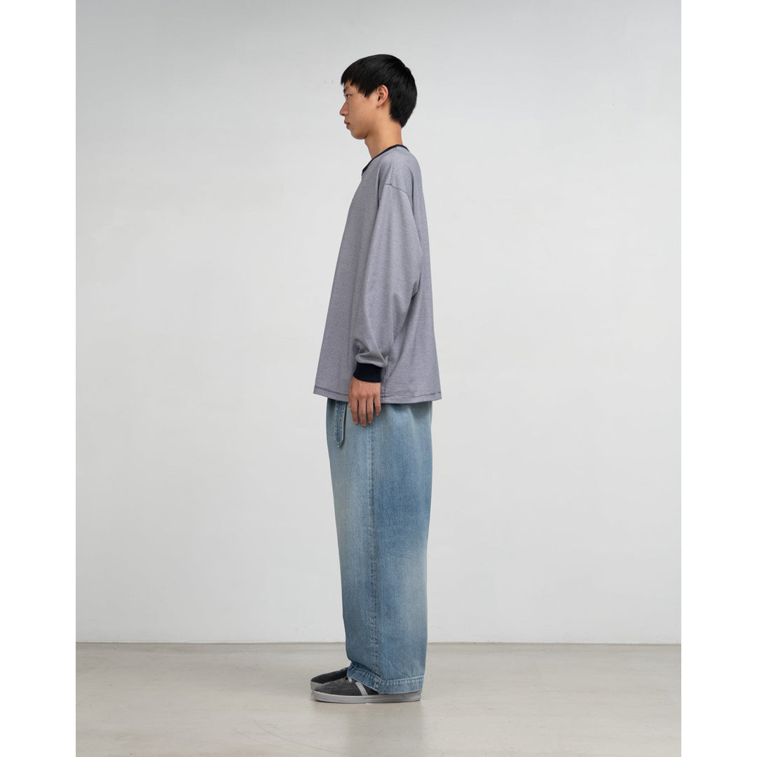 Graphpaper) Selvage Denim Belted Pants(LIGHT FADE) (GU251-40192LB