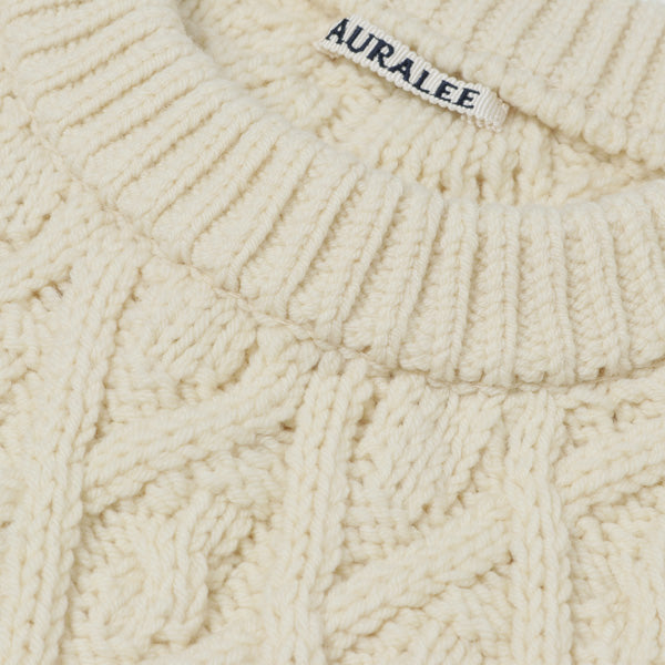 HARD TWIST MERINO ARAN KNIT P/O (A9AP01FM) | AURALEE / トップス