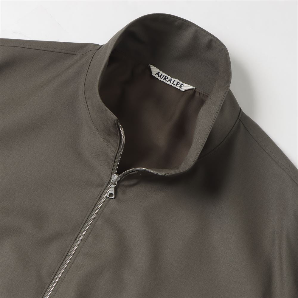 AURALEE SUPER FINE TROPICAL WOOL ZIP BLOUSON A24AB01WT (A24AB01WT