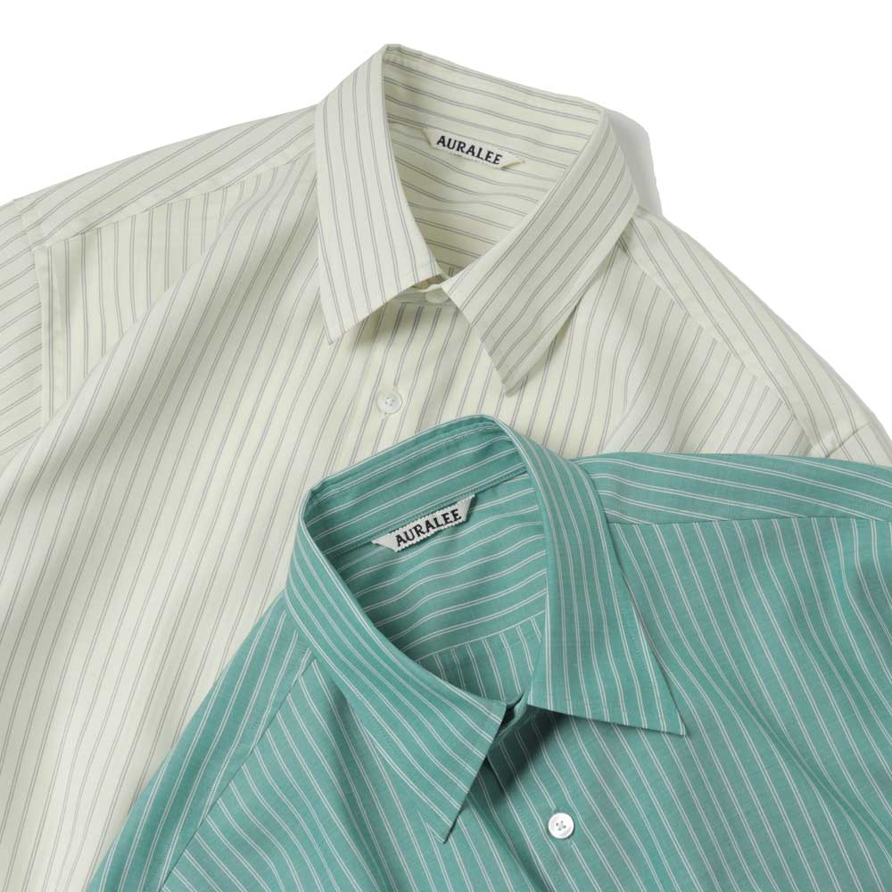 AURALEE(オーラリー) SUPER FINE WOOL STRIPE SHIRT A25SS01WW