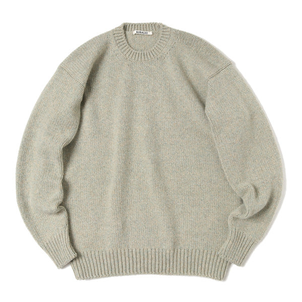 CAMEL WOOL MIX KNIT P/O (A20AP02CW) | AURALEE / トップス (MEN