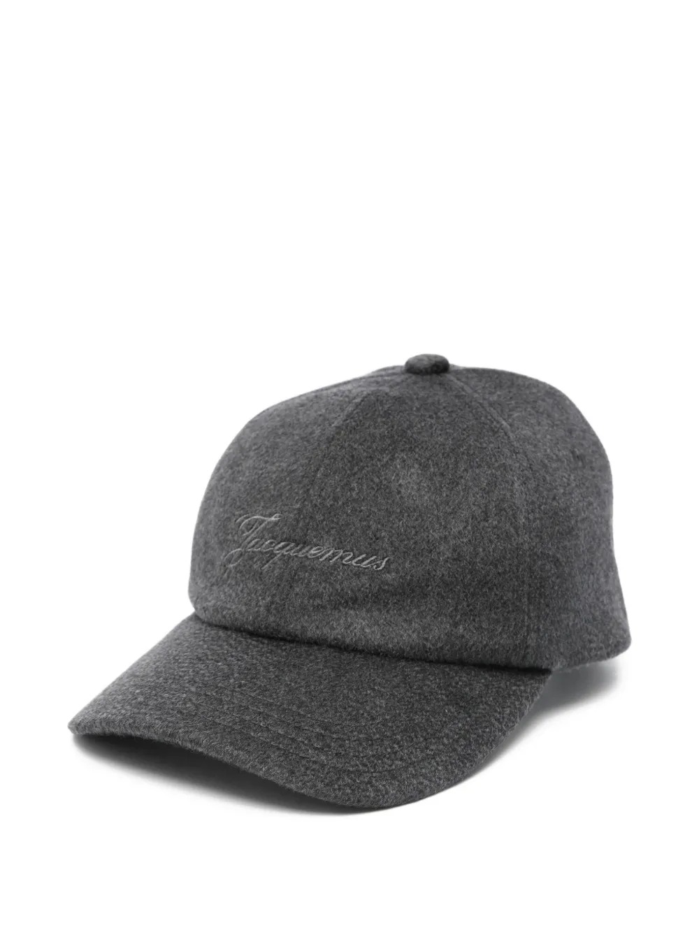 Grey logo-embroidery baseball cap Jacquemus - unisex - JACQUEMUS