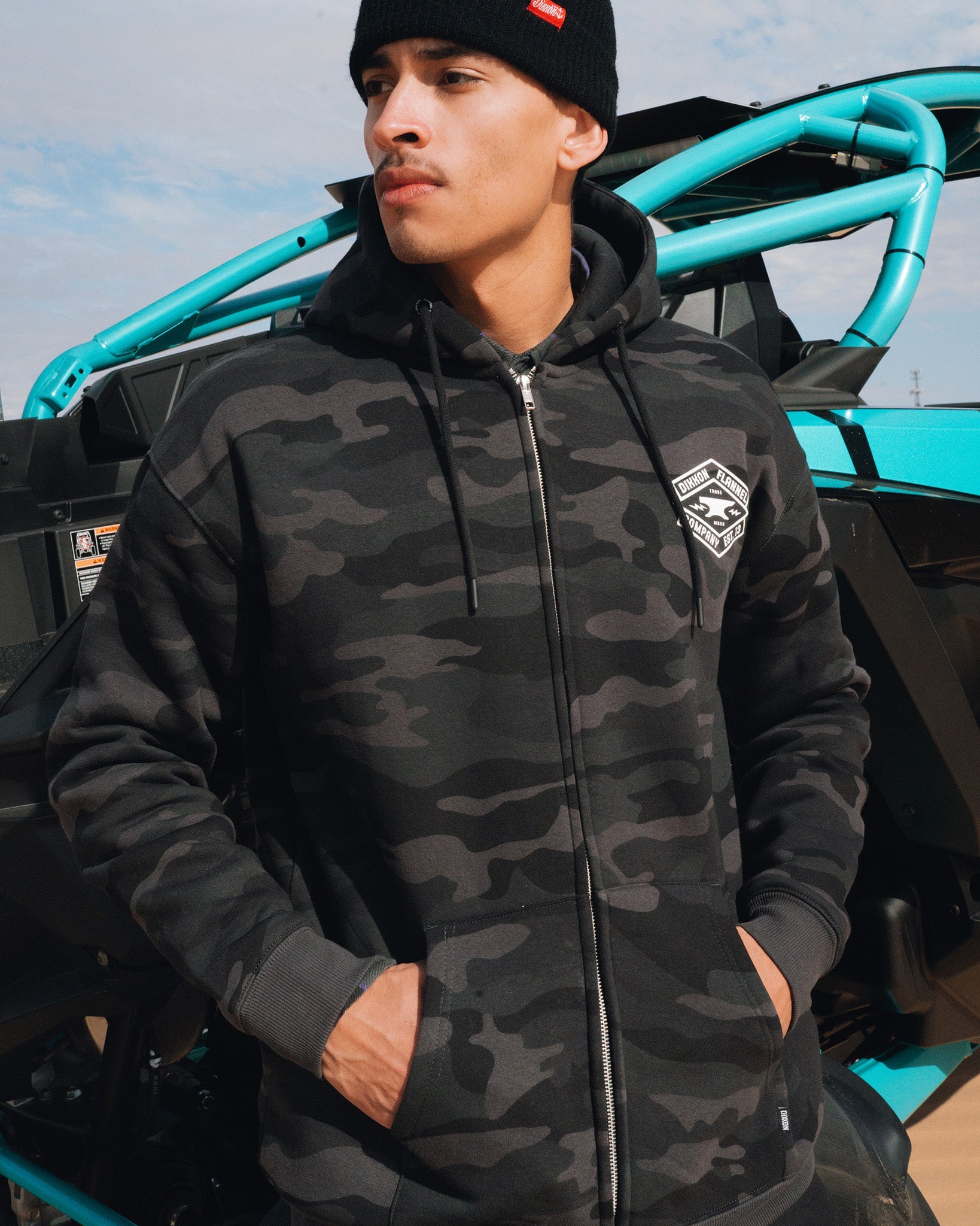 Dixxon White Camo Hoodie: Shop Now for Quality Apparel