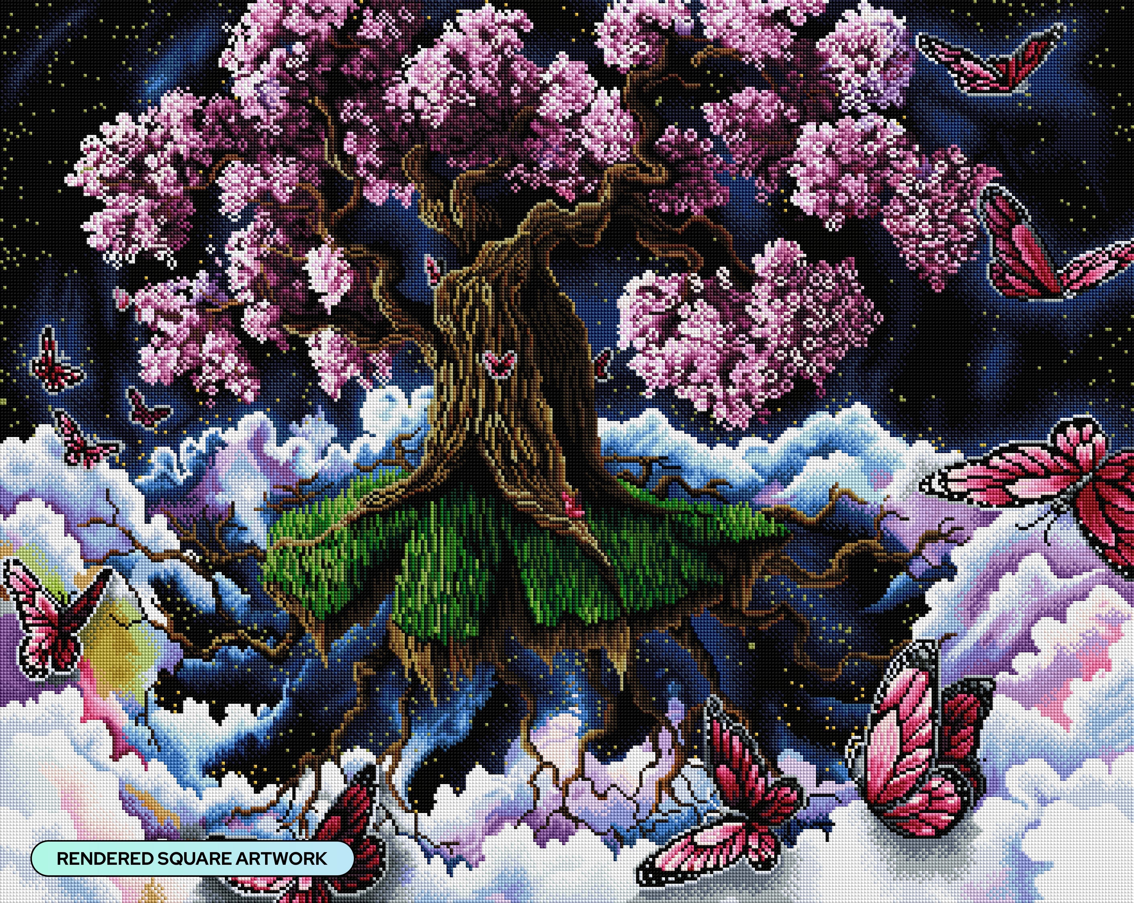 ダイヤモンドアートクラブ Ancestral Blossom Ancestral Snow Blossom