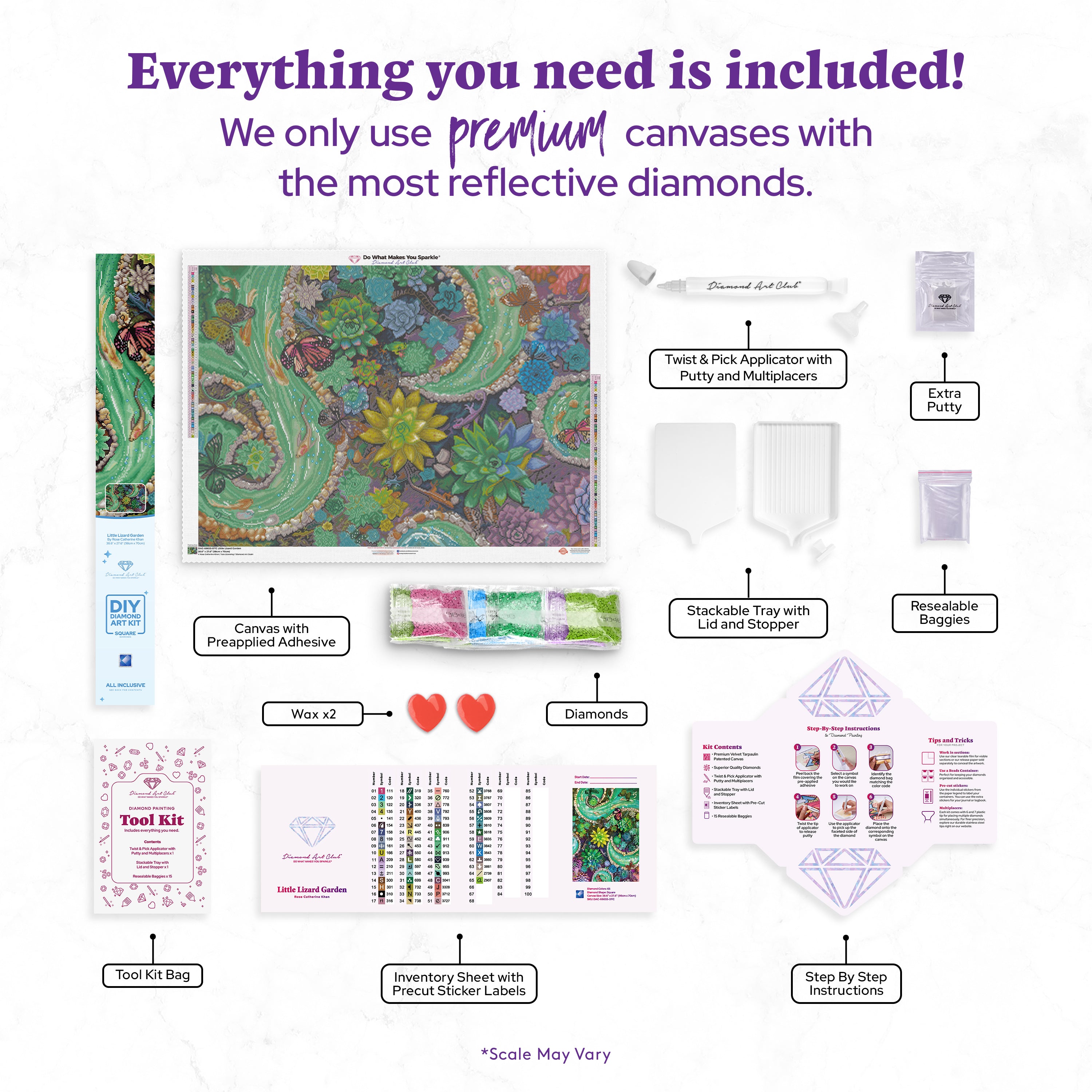 Little Lizard Garden – Diamond Art Club