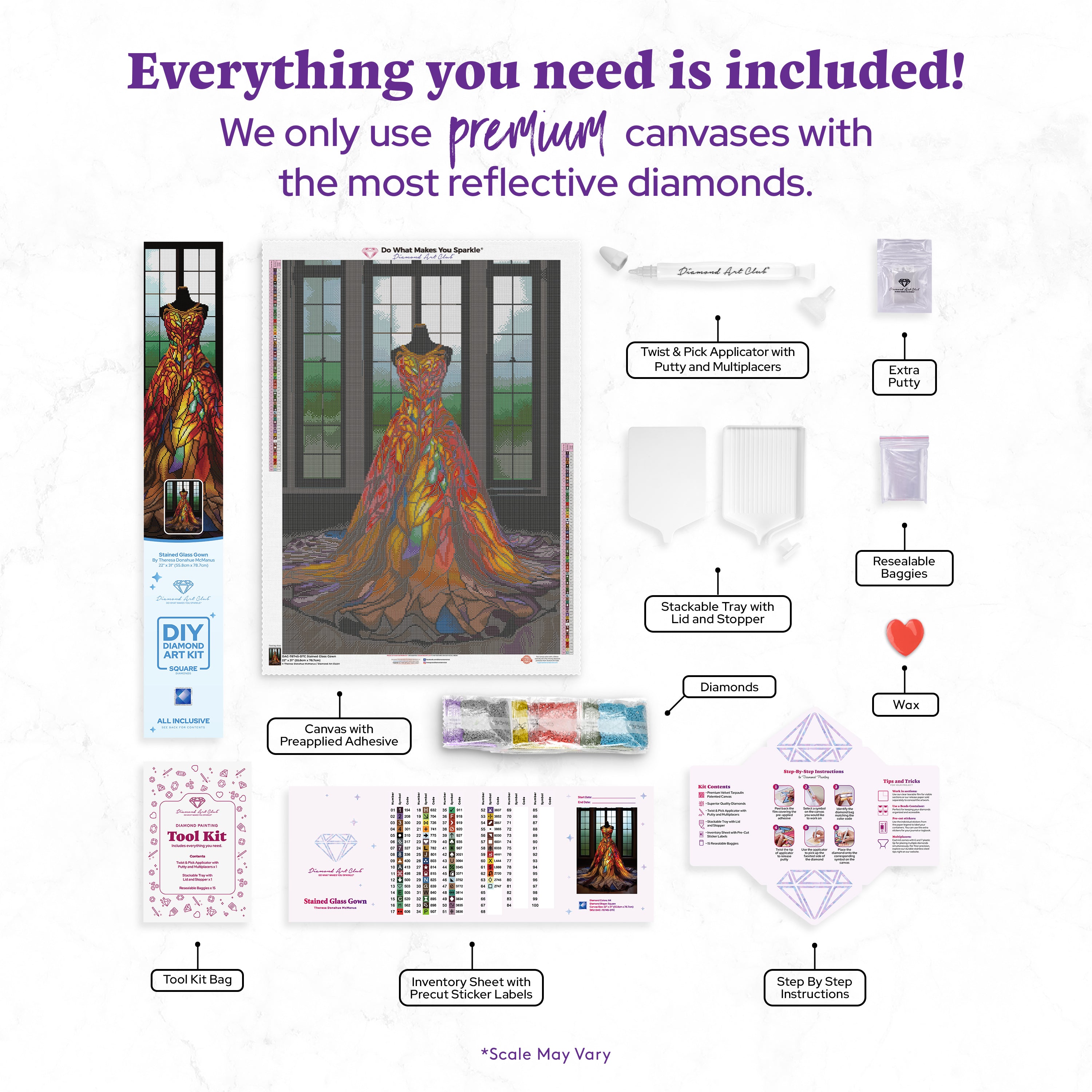 Stained Glass Gown – Diamond Art Club