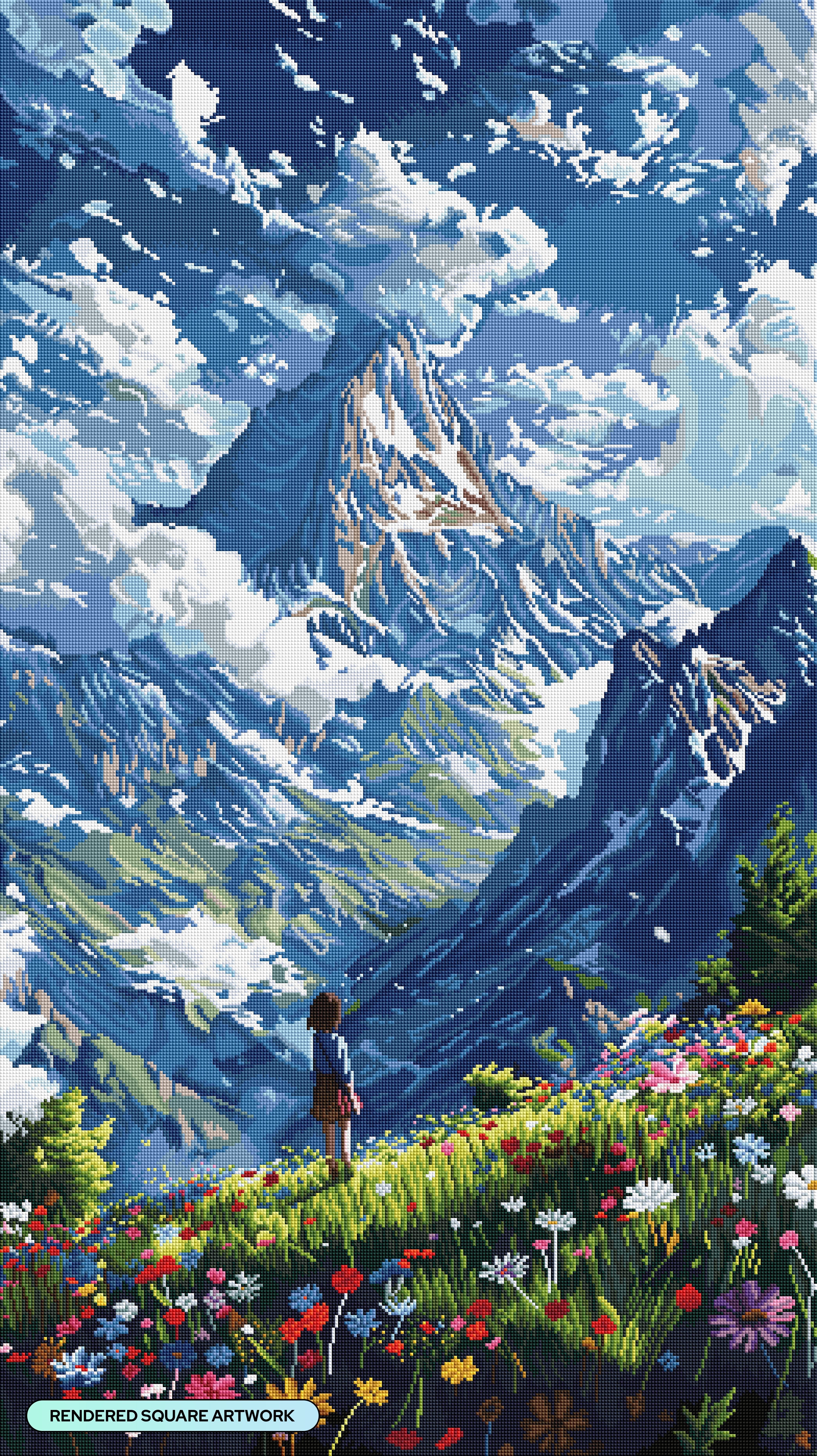 Serene Mountain View – Diamond Art Club