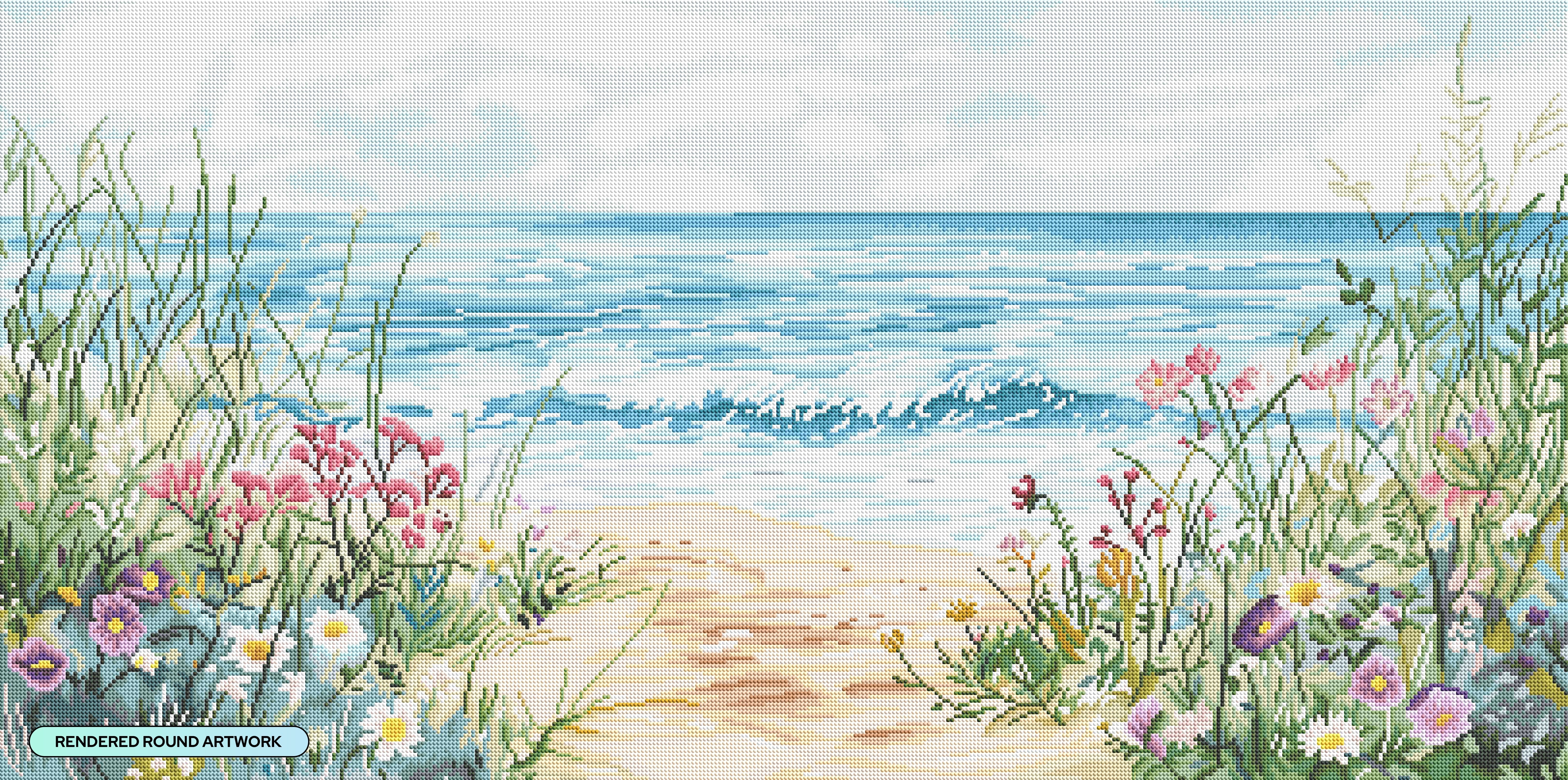 Wildflower Seascape – Diamond Art Club