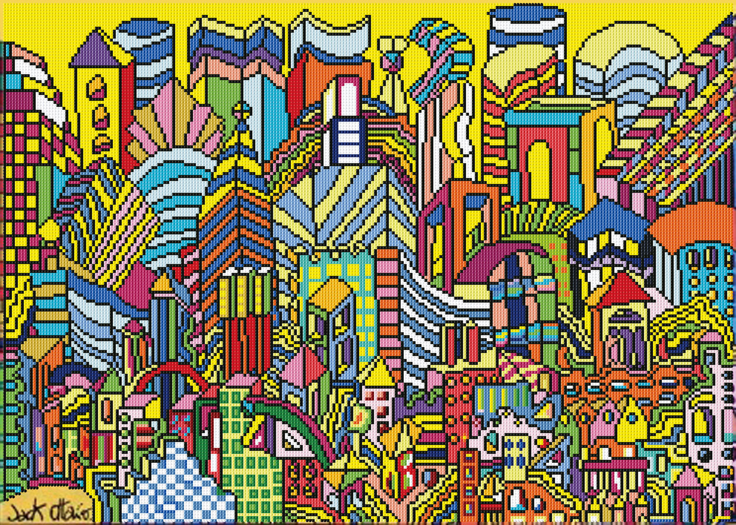 Boston 2189 | Diamond Painting Kits Travel | Diamond Dotz