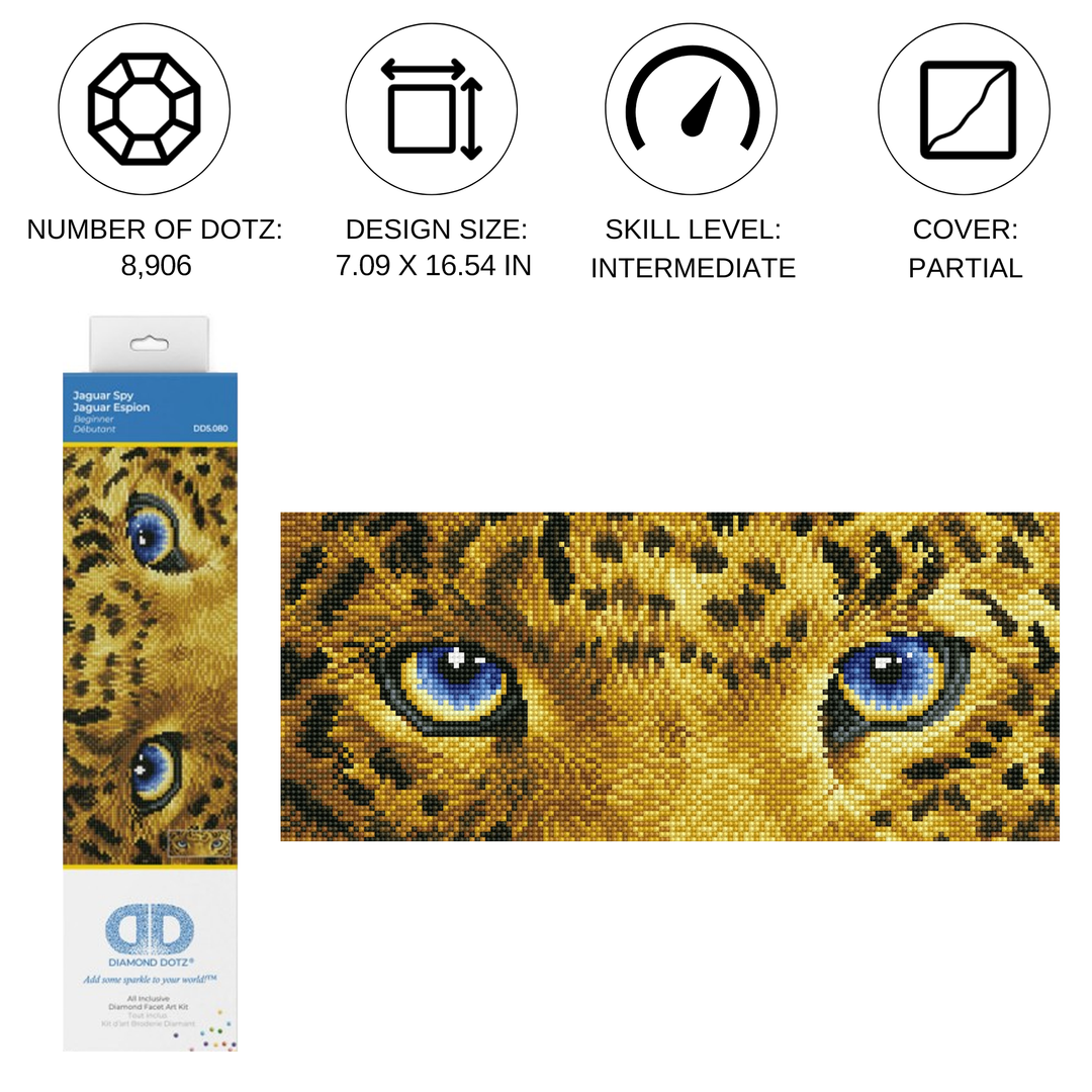 Jaguar Spy | Diamond Painting Kits Animals | Diamond Dotz