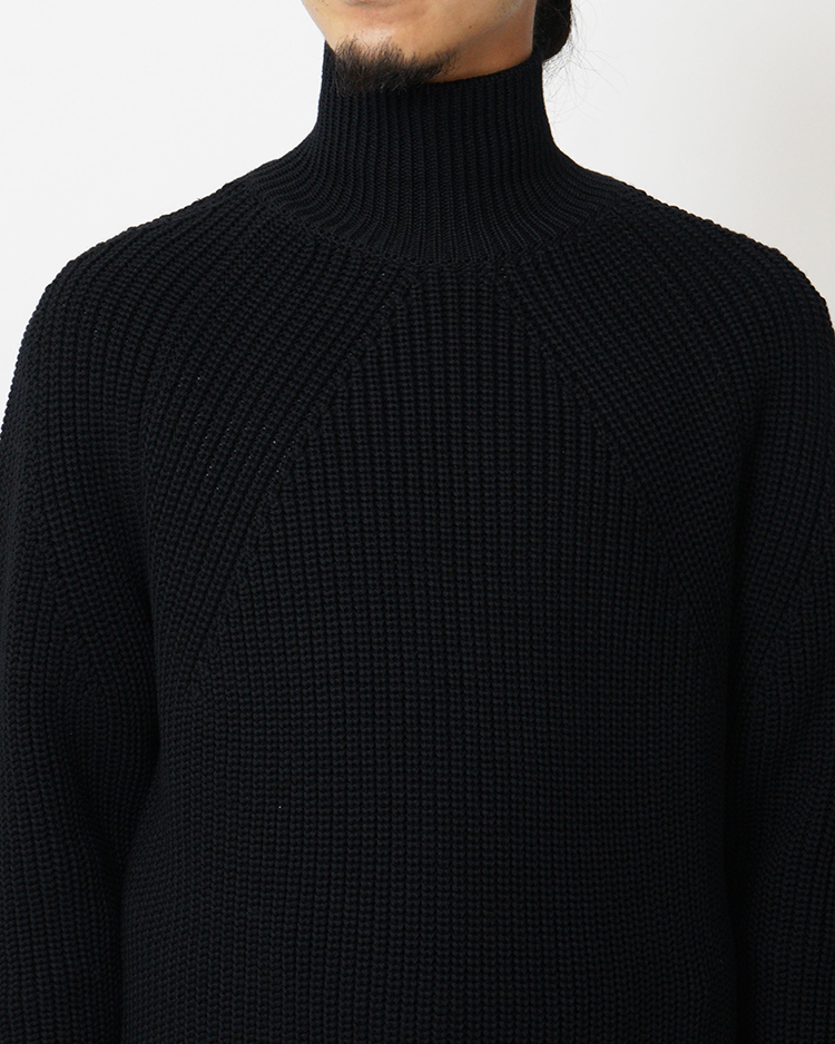 SIGNATURE TURTLE NECK / BLACK | BATONER (MEN)(バトナー) | KNIT