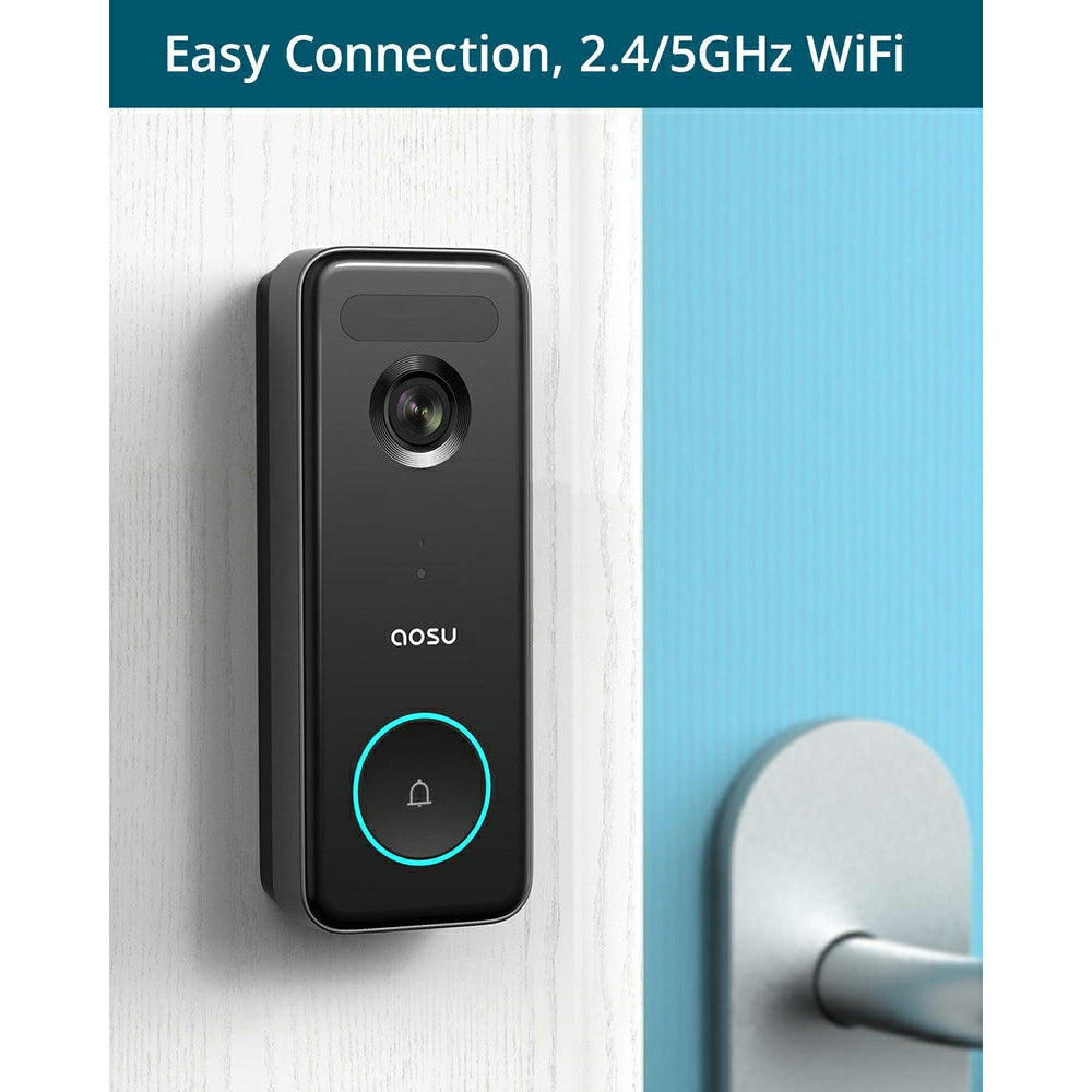 Check out the Aosu Ultra Video Doorbell - Black | DID.ie - DID