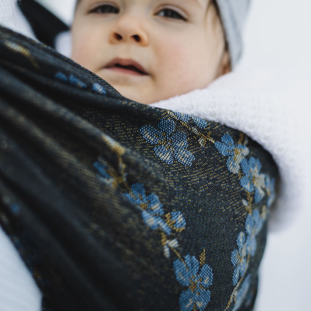Baby Wrap Sling Blue Blossom - Baby Wrap Slings | DIDYMOS Baby