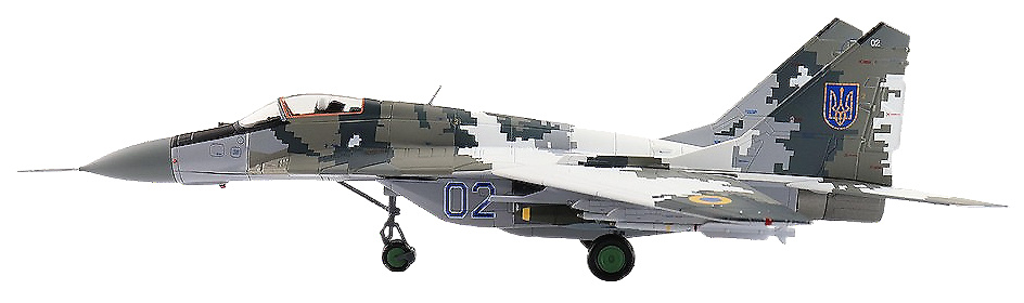 Mig-29 9-13 “Fulcrum C” bort 02, Ukrainian Air Force, 1:72, Hobby
