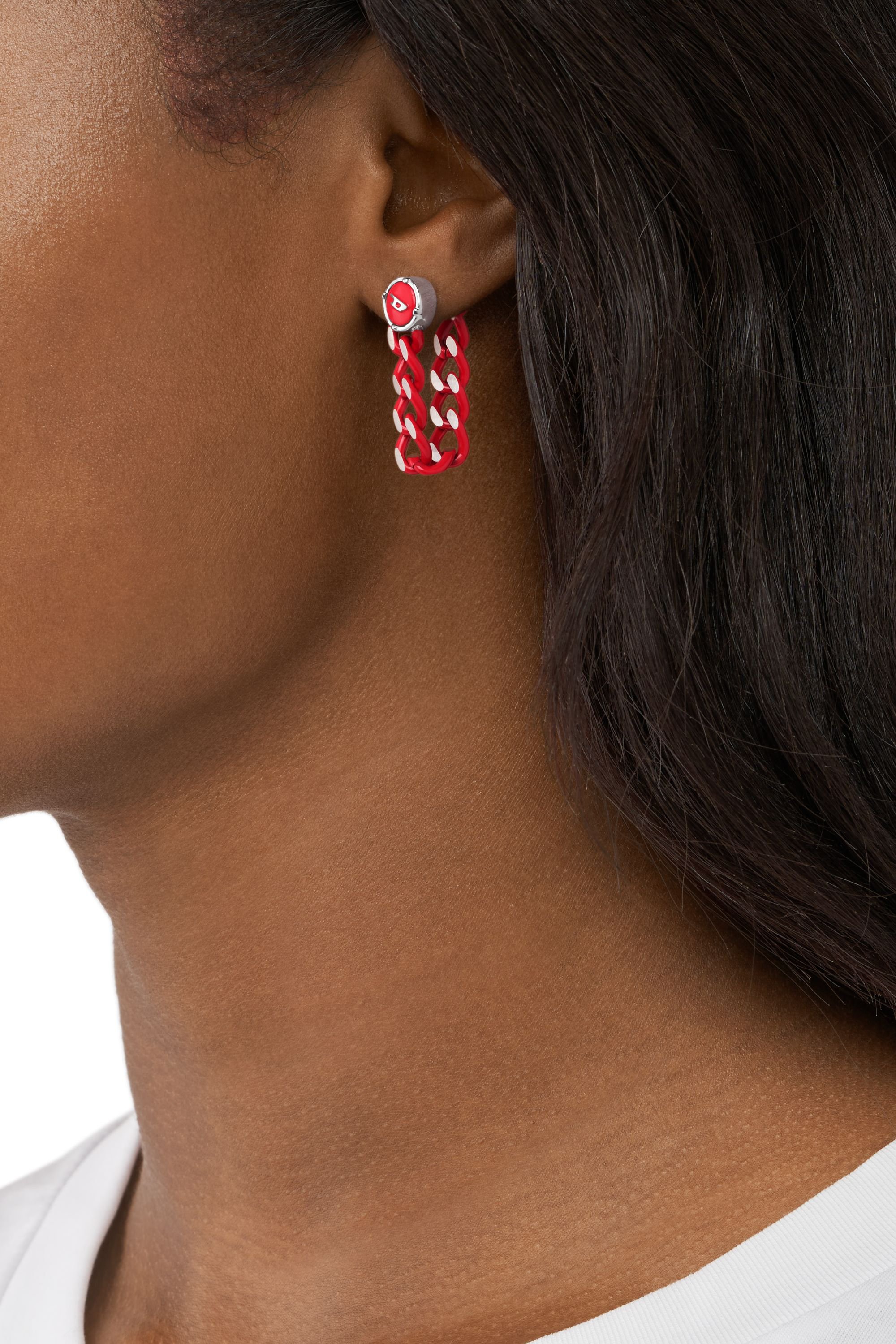 DX1414 ピアス｜レッド｜ウィメンズ｜DIESEL