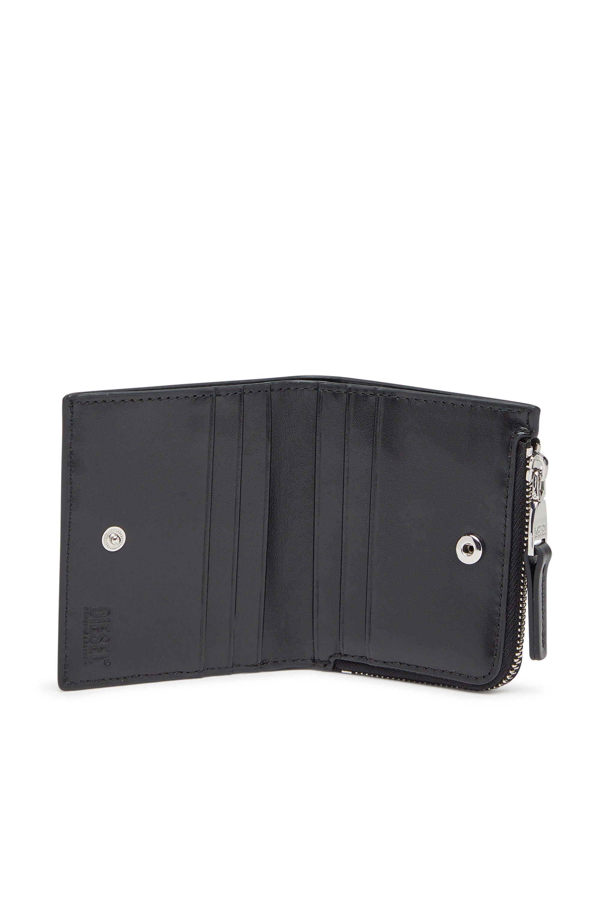 1DR BI FOLD ZIP L 二つ折りウォレット｜ブラック｜ウィメンズ｜DIESEL