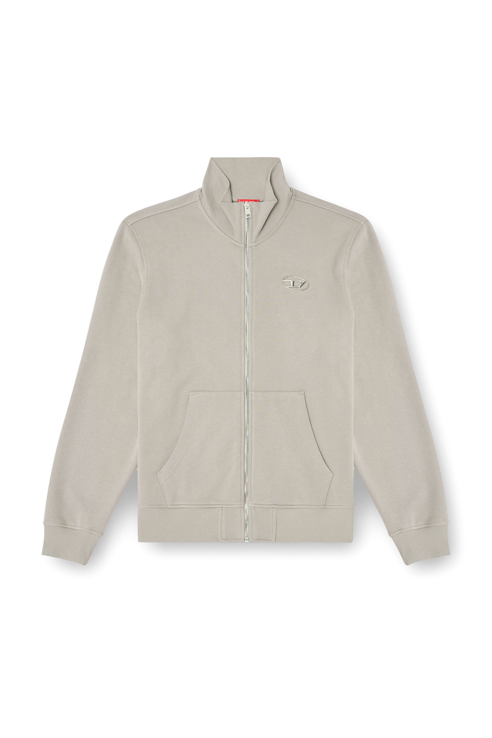 S-GINNI-ZIP-OD ジップアップスウェット｜グレー｜メンズ｜DIESEL