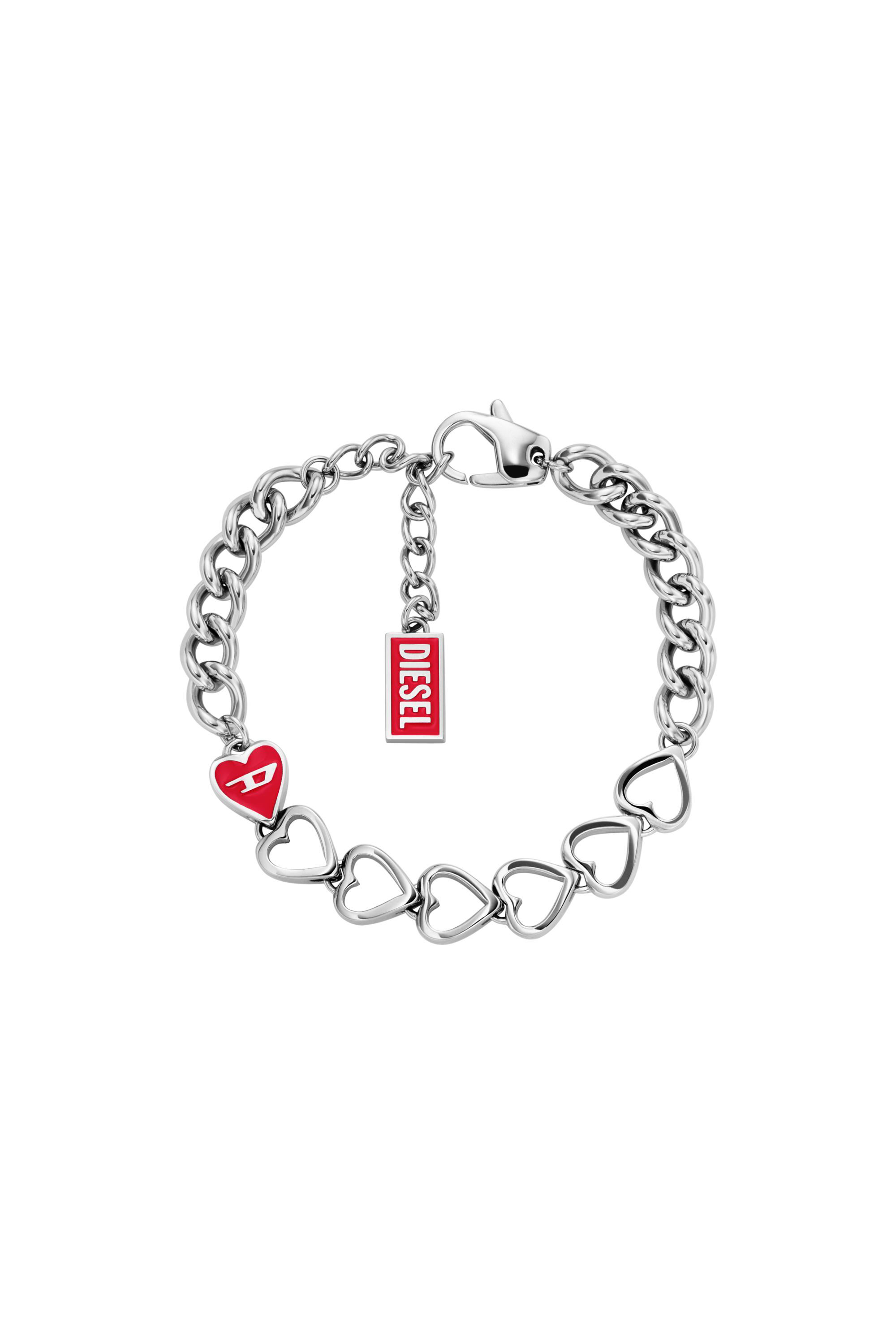 DX166840 JEWELLERY Stainless Steel Chain Bracelet｜シルバー