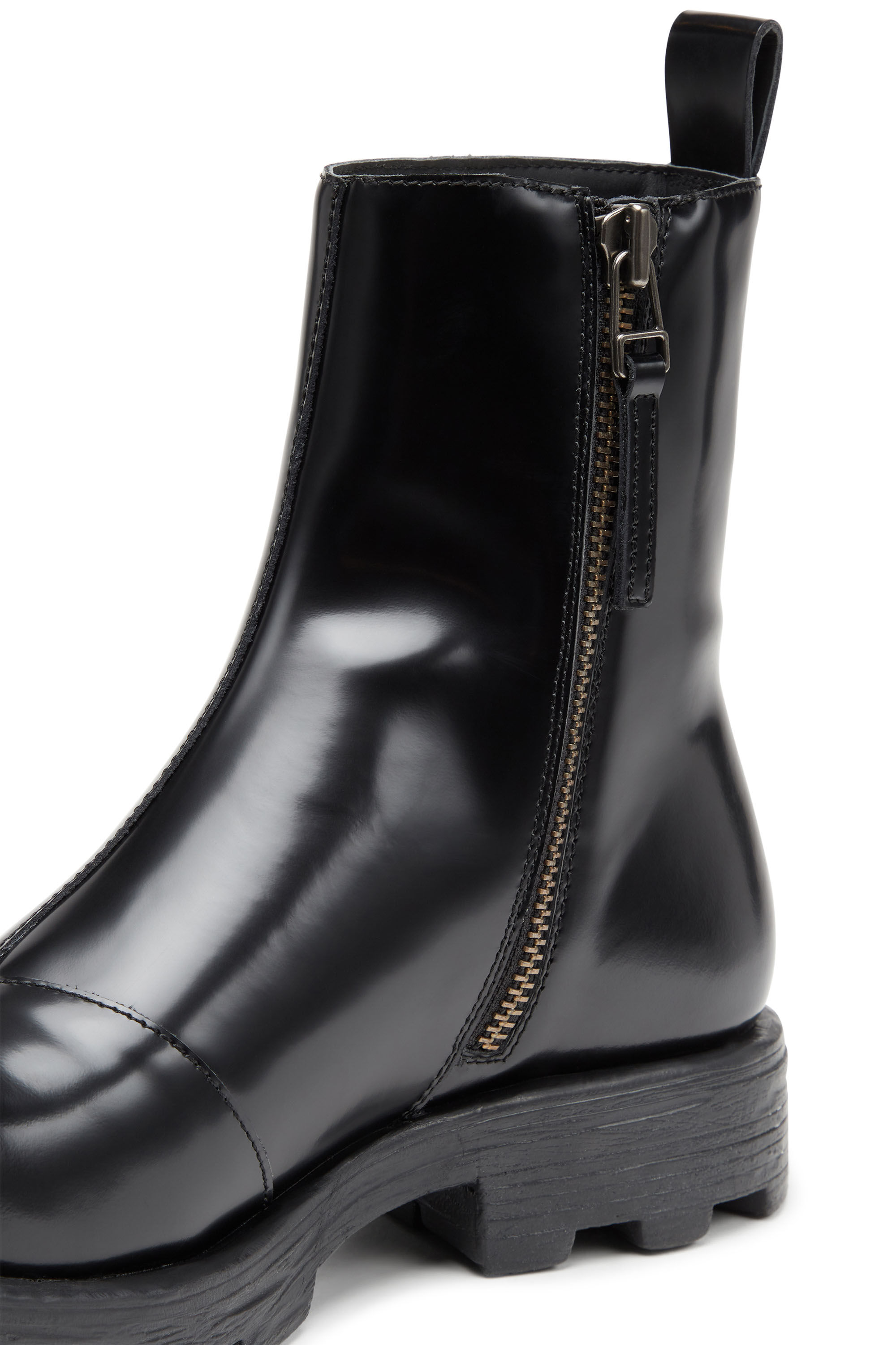 D-HAMMER BT ZIP D D-Hammer-Leather Chelsea boots with Oval D toe