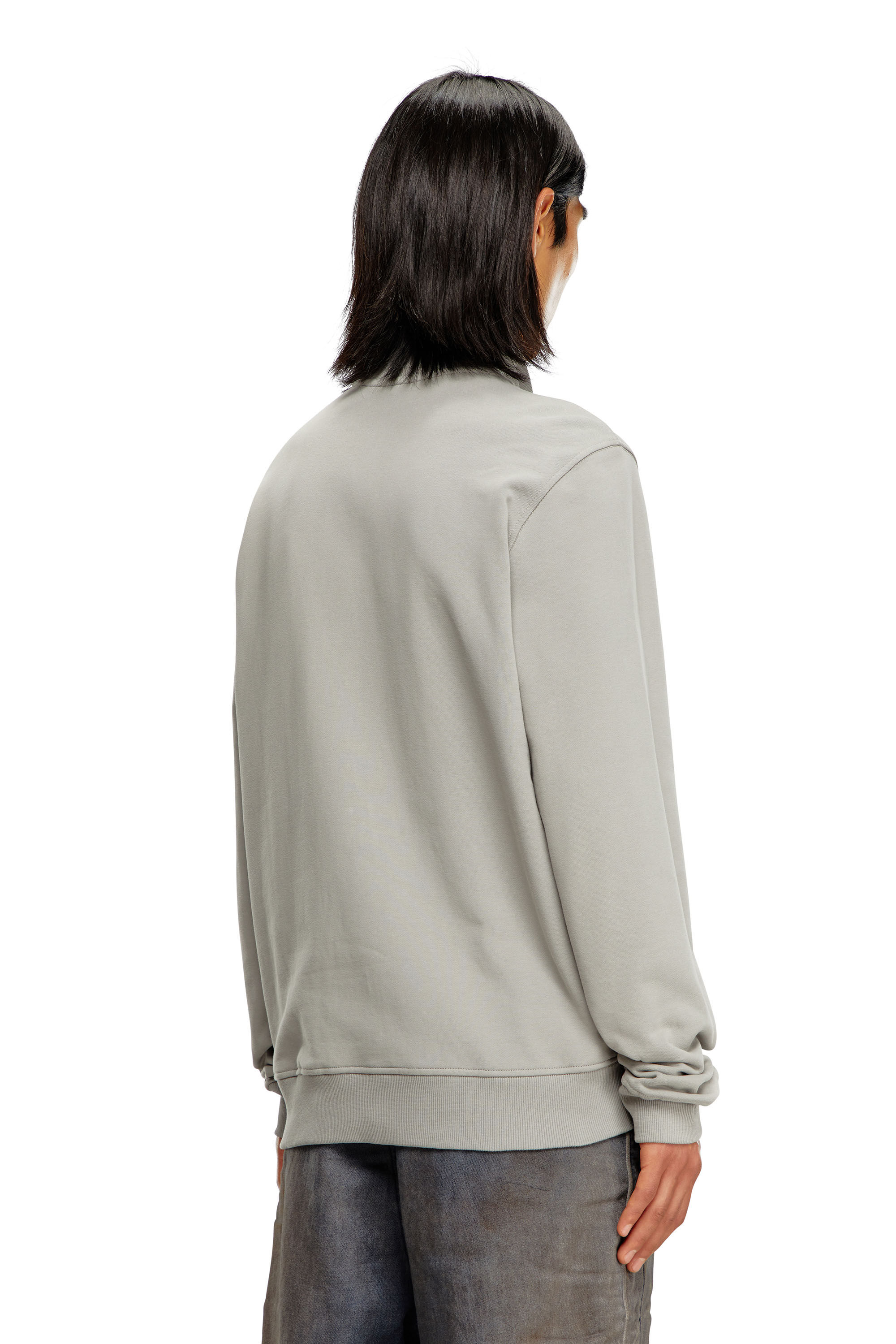 S-GINNI-ZIP-OD スウェットジップアップ｜グレー｜メンズ｜DIESEL