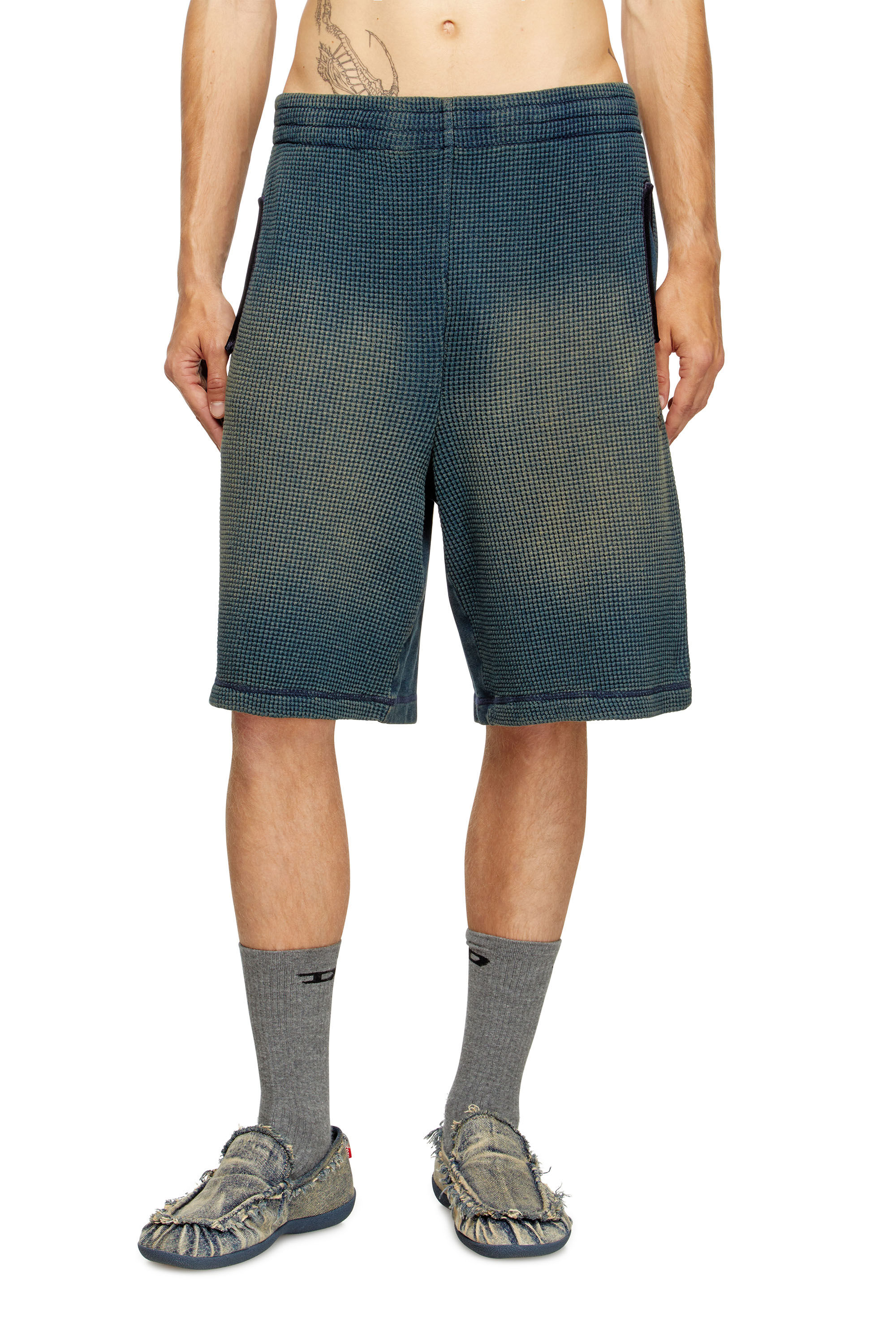 P-WAFY-SHORT ショートパンツ｜ブルー｜メンズ｜DIESEL