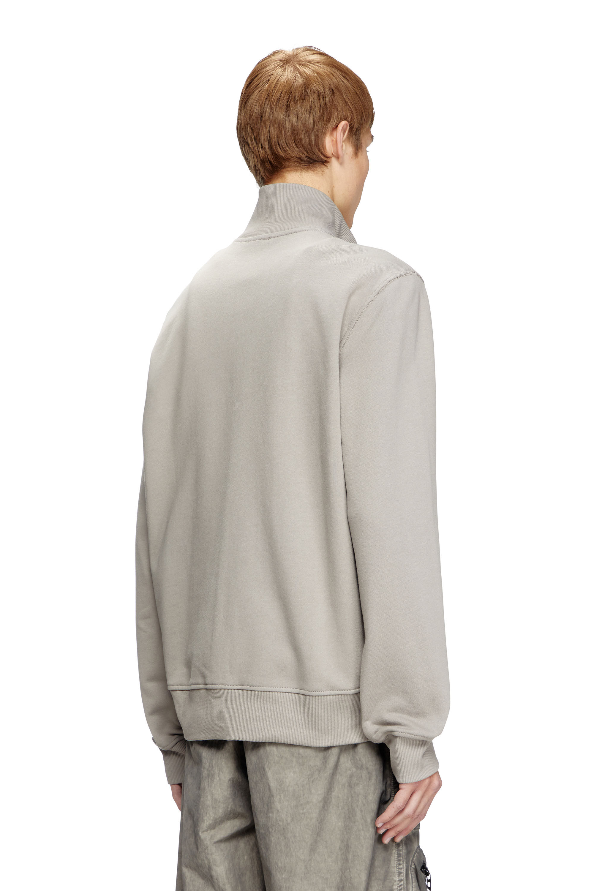 S-GINNI-ZIP-OD ジップアップスウェット｜グレー｜メンズ｜DIESEL