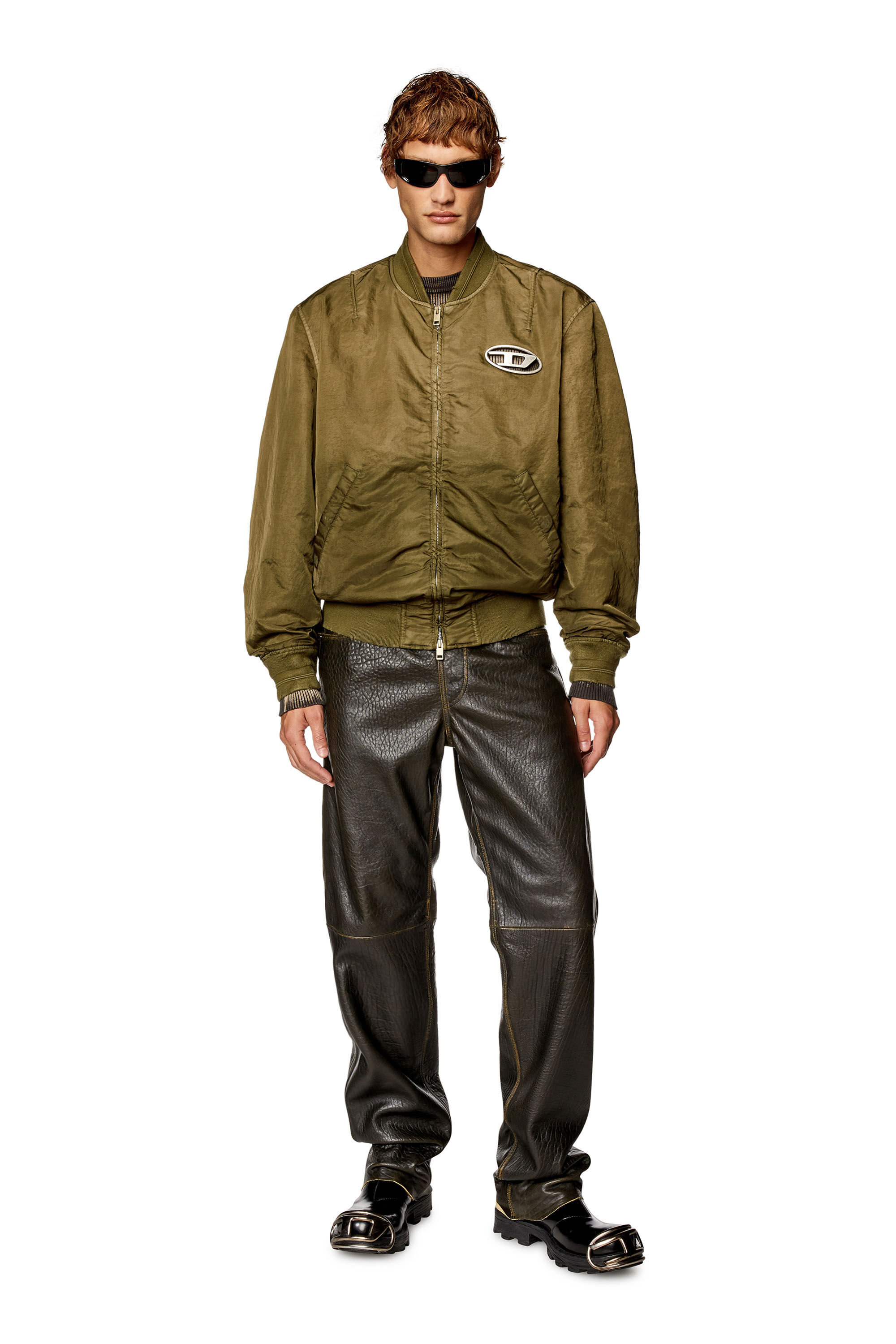 D-HAMMER BT ZIP D D-Hammer-Leather Chelsea boots with Oval D toe