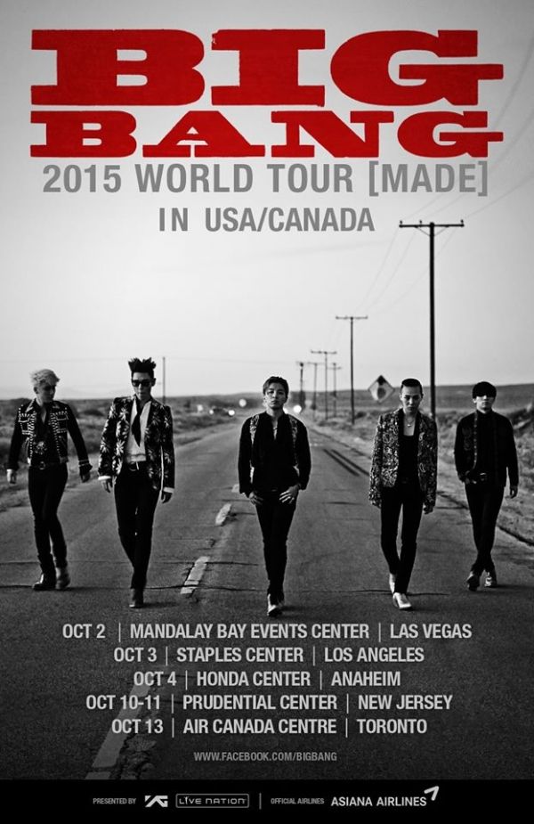 BIGBANG Announces North American “2015 World Tour [MADE