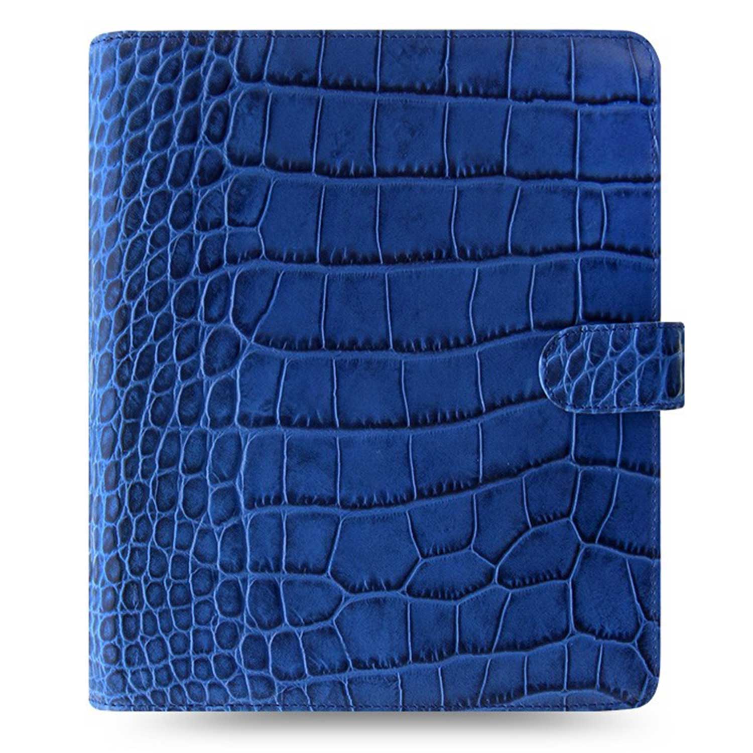 Filofax Classic Croc Print A5 Indigo Leather Organizer Agenda 2025