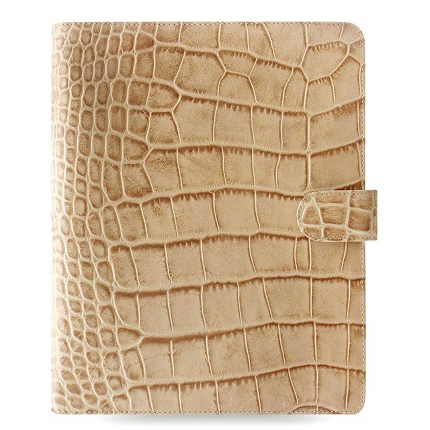 Filofax Classic Croc Print A5 Fawn Leather Organizer Agenda 2025