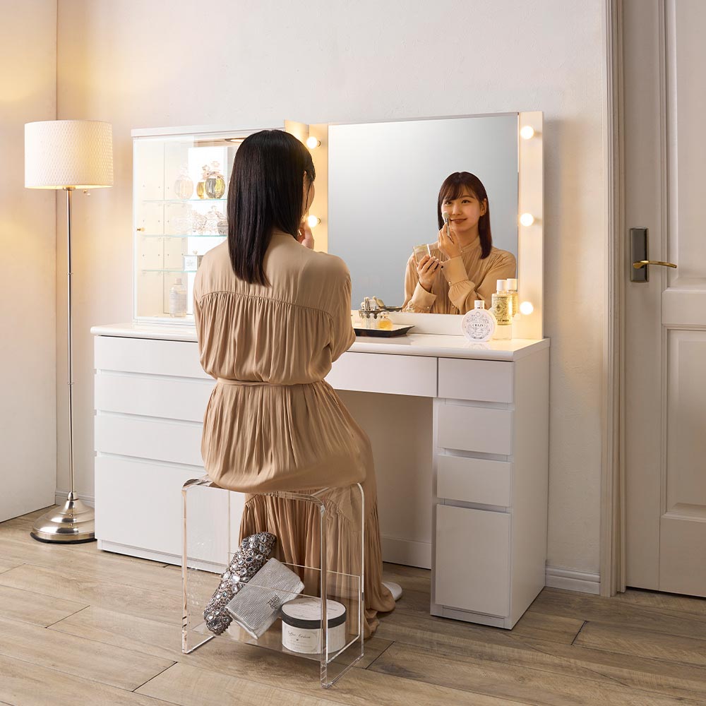 dショッピング |NEWモデル‐LEDライト付きドレッサーシリーズ