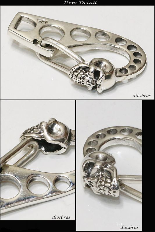 スカル シルバーキーチェーン シルバーアクセサリー メンズ