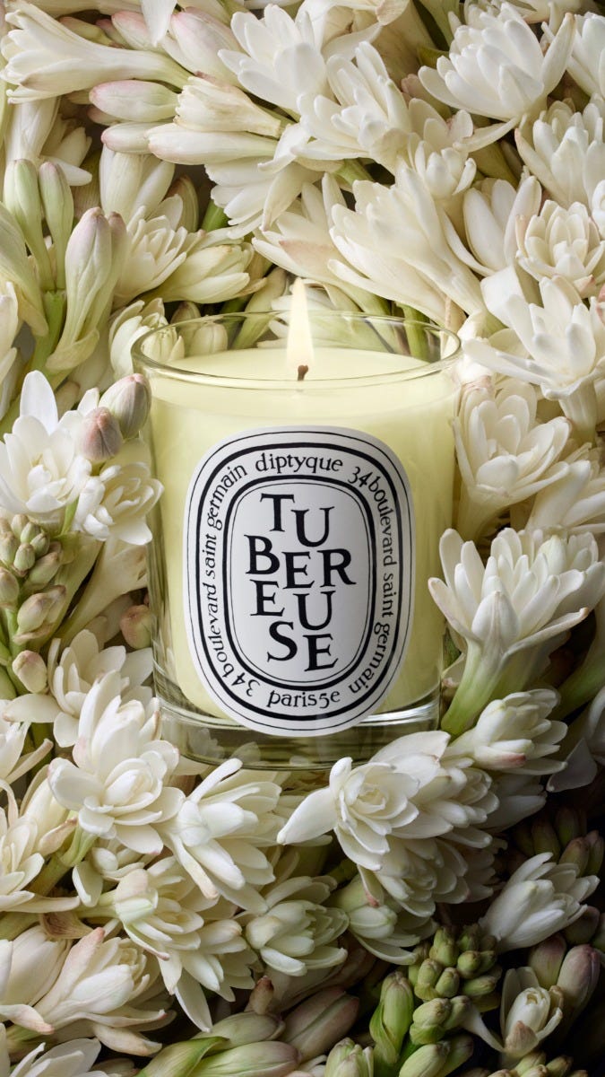 Tubéreuse（テュベルーズ） - クラシックキャンドル | Diptyque Paris