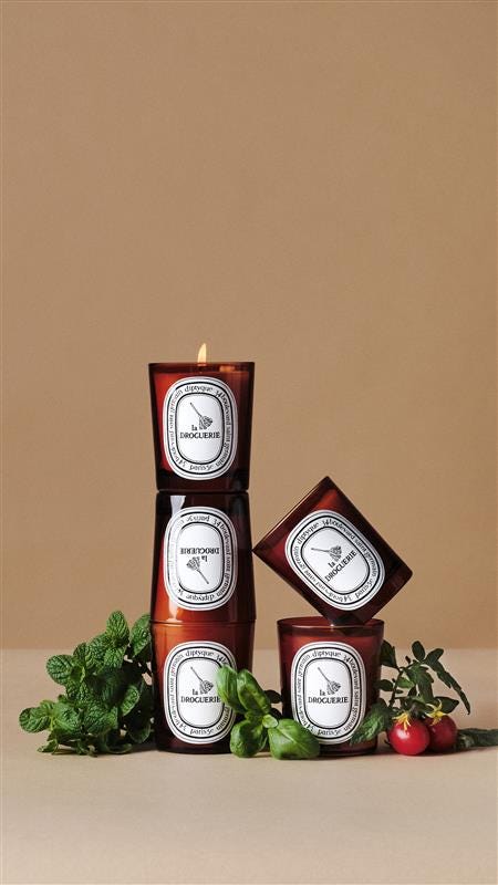La Droguerie - Odor removing candle with basil | Diptyque Paris