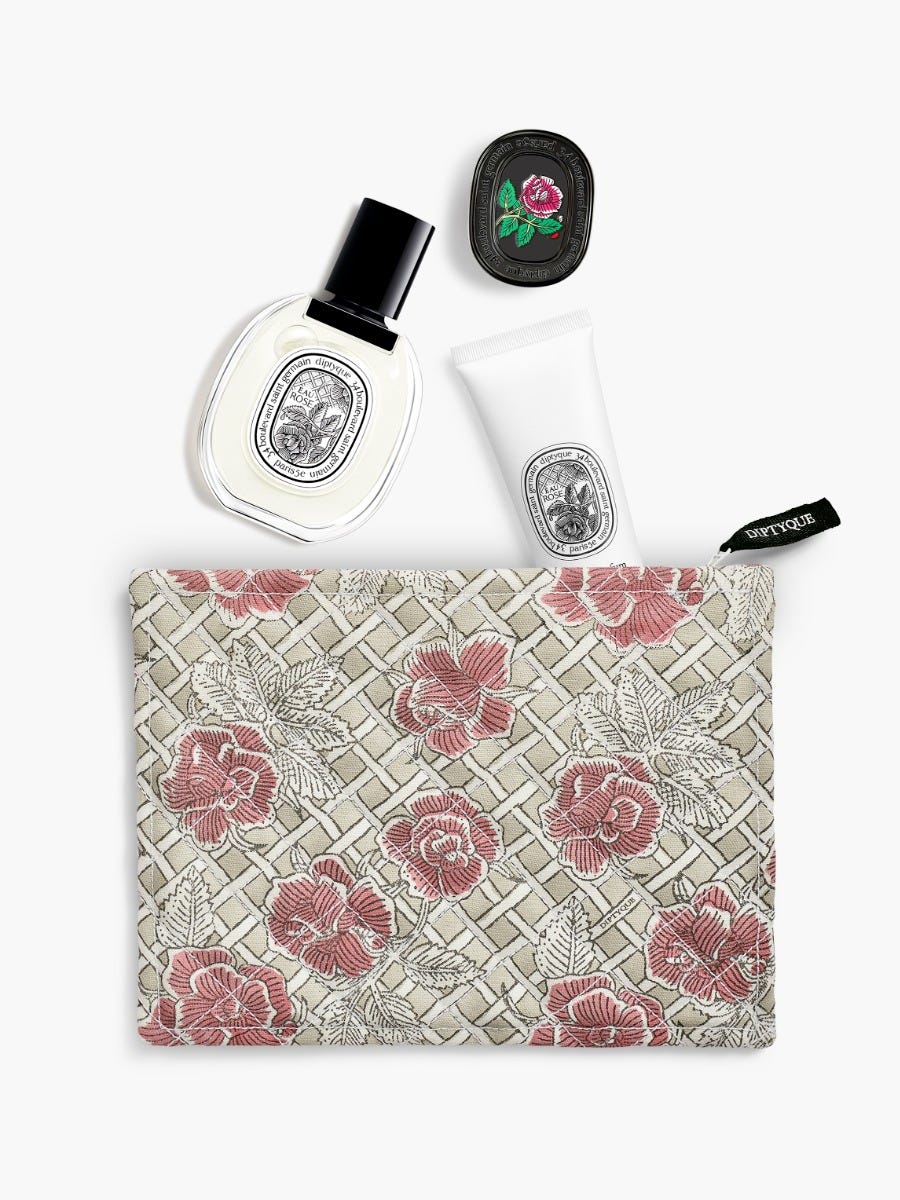 ポーチ Eau Rose（オー ローズ） - スモール | Diptyque Paris