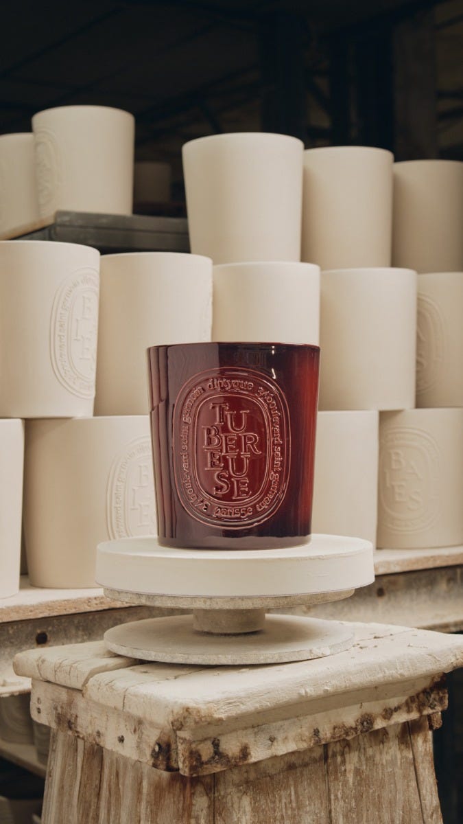 Tubéreuse（テュベルーズ） - エクストララージ キャンドル | Diptyque