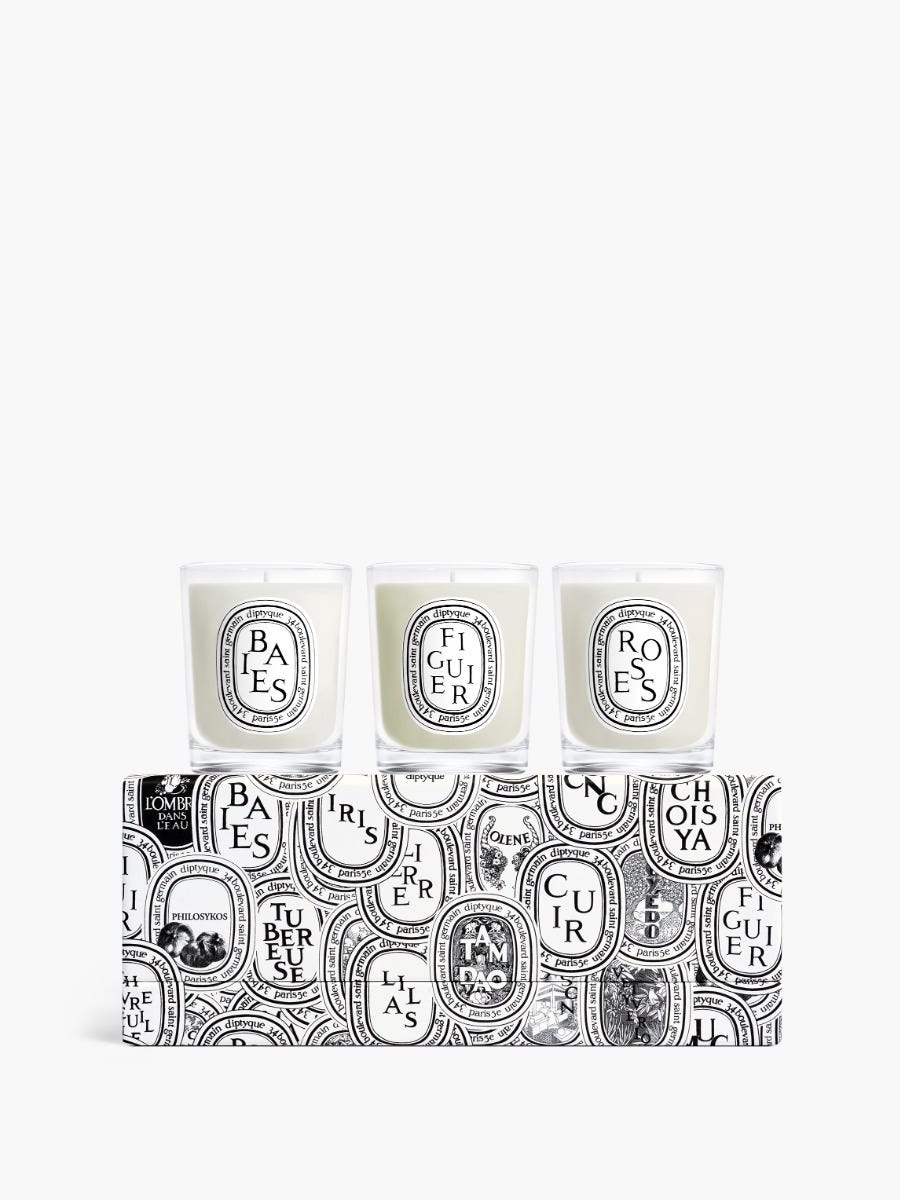 Set of 3 small candles - To compose | Diptyque Paris