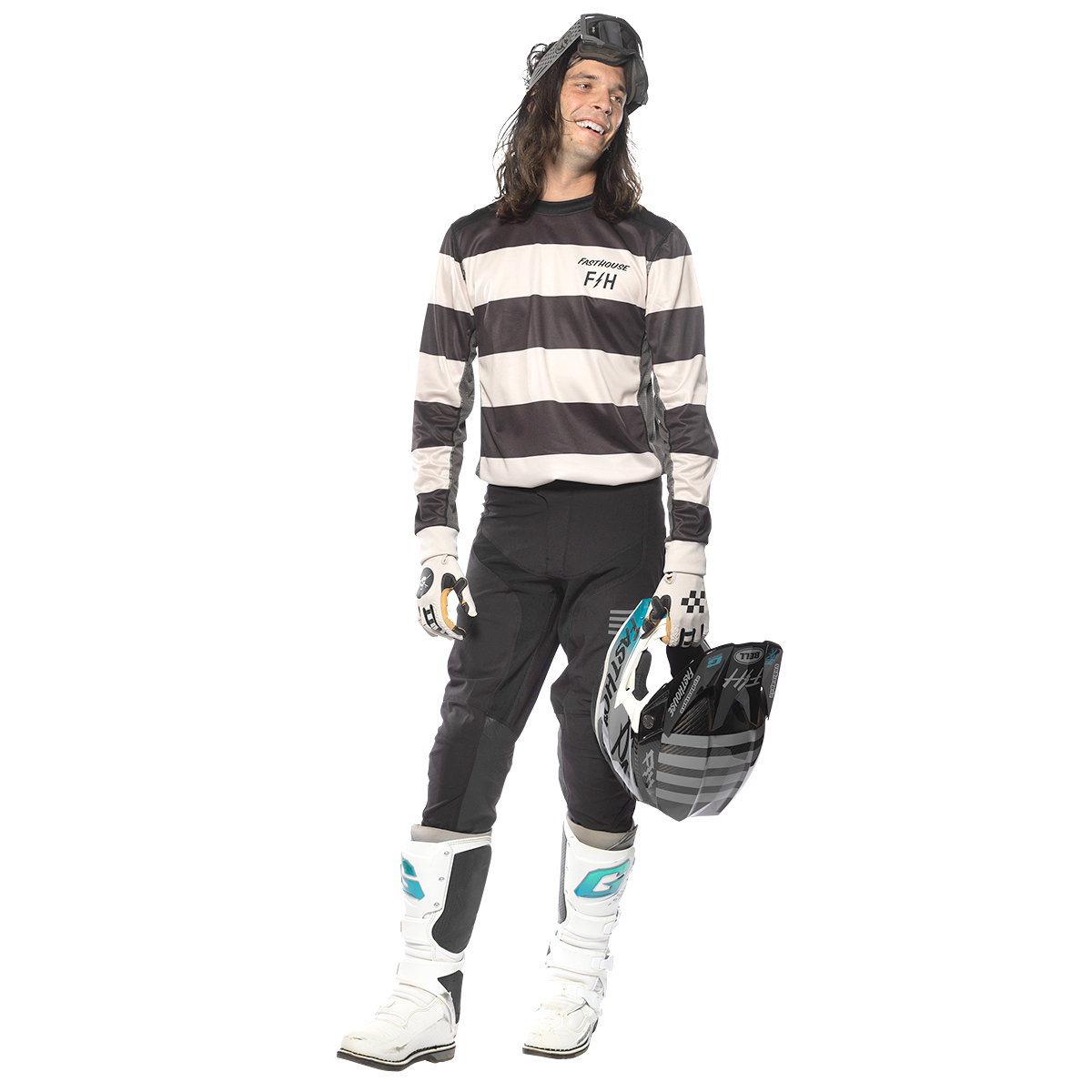 FASTHOUSE サングアロジャージ ロッコ ブラック/ホワイト サンド