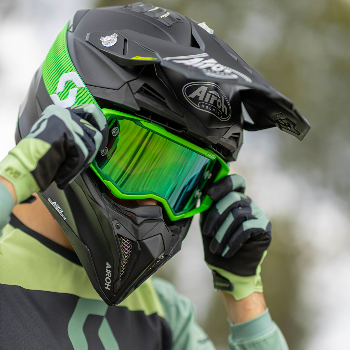 SCOTT プロスペクトゴーグル グリーン/ホワイト/グリーンクローム