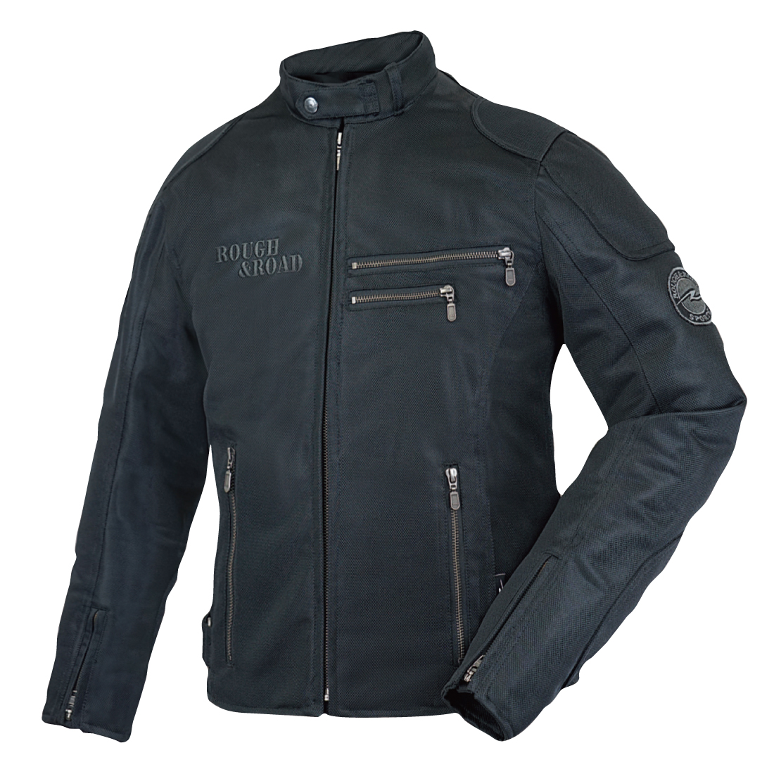 ROUGH&ROAD RR7308 ライディングZIPメッシュジャケットEM オール