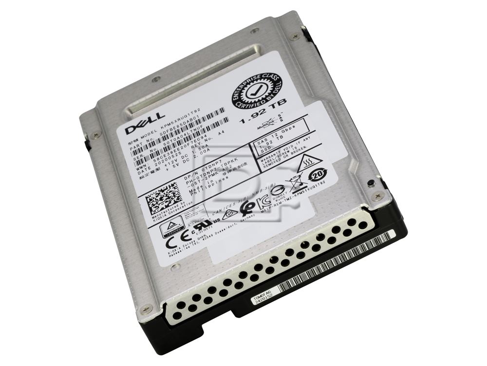 Dell TDNP7 / Toshiba KPM5XRUG1T92 1.92TB 2.5 SFF 12Gbps RI SAS SSD