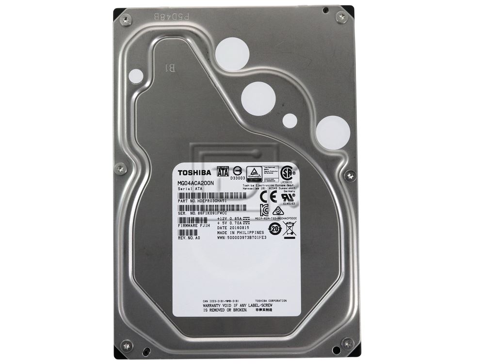 Toshiba MG04ACA200N 2TB 3.5in Enterprise SATA Hard Drive