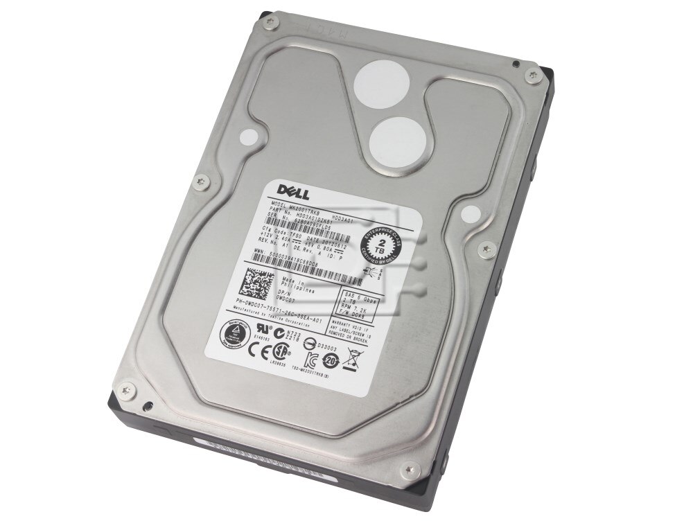 Toshiba MK2001TRKB 2TB HDD3A01 / 2000GB 7.2K 6.0Gbps Serial SCSI