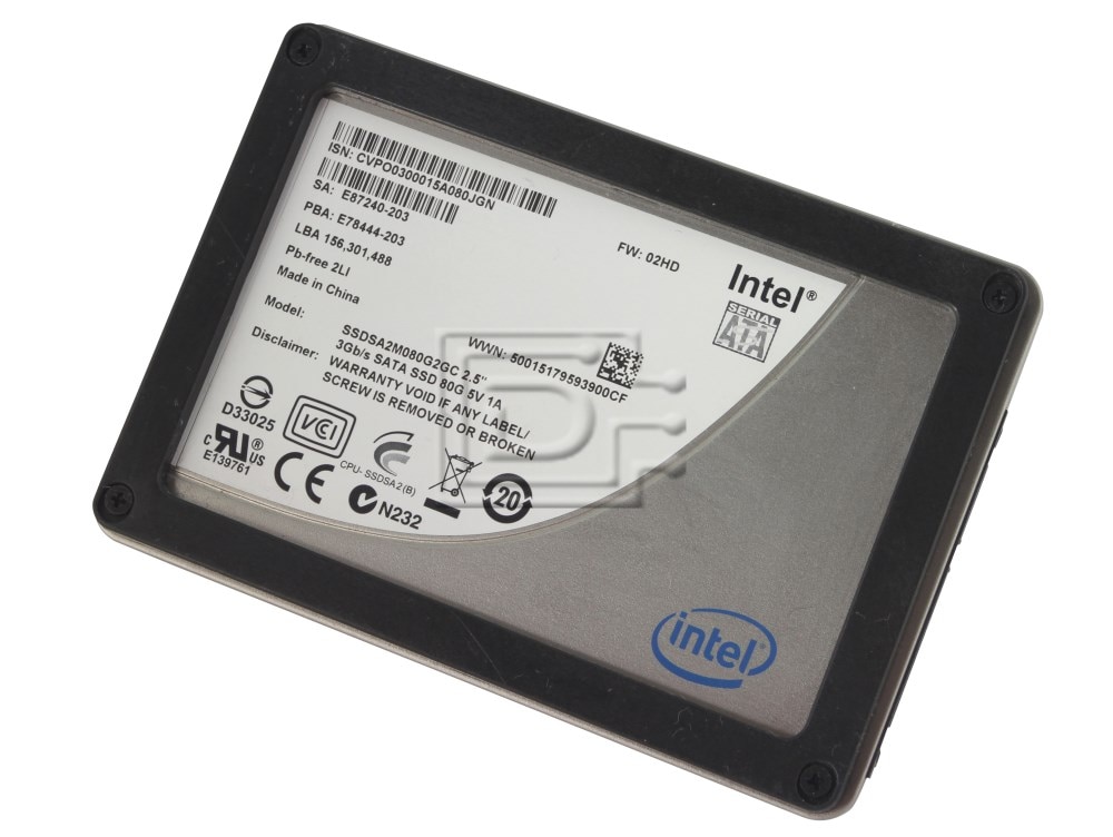 Intel X25-M Series SSDSA2M080G2GC 80GB 2.5