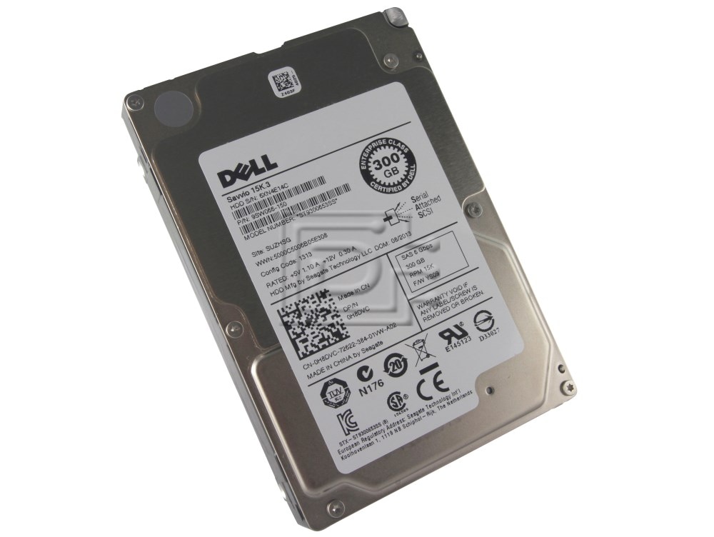 Dell H8DVC / Seagate Savvio 15K.3 ST9300653SS 300GB SAS Hard Drive