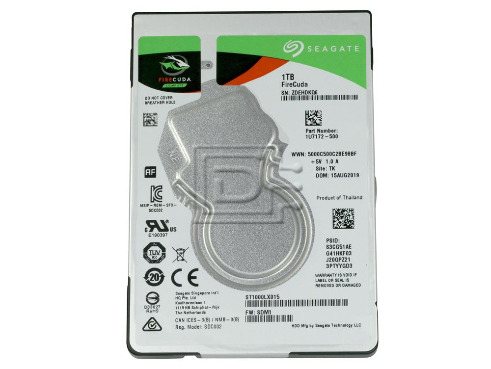Seagate FireCuda Gaming SSHD Flash Accelerated Compute ST1000LX015