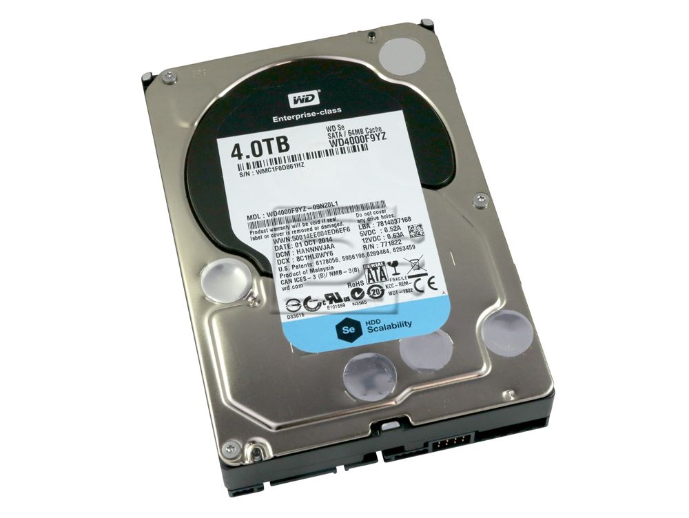Western Digital Se WD4000F9YZ 4TB 7.2K 3.5 inch 6 Gb/s Enterprise