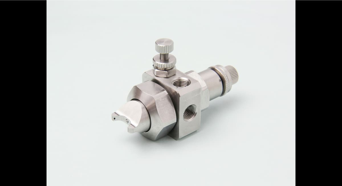 スプレー幅調整可・粘性液対応 SETOV-C｜飛散防止ノズル｜霧のいけうち